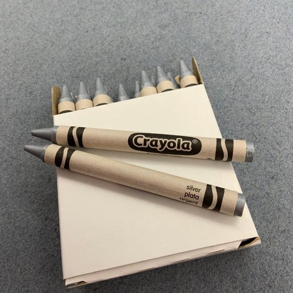Crayola Crayons Lot of 16 Standard Size Silver Plata Argent BTS - Picture 1 of 1